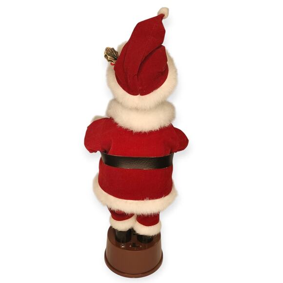 Vintage Musical & Light Up Candle Porcelain Christmas Santa Made Taiwan Decor - Picture 6 of 11